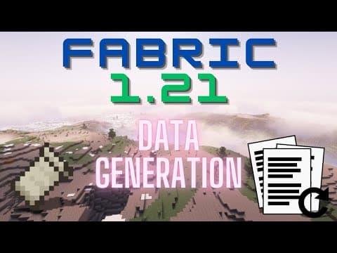 Fabric 1.21.1 Modding Tutorial - Data Generation